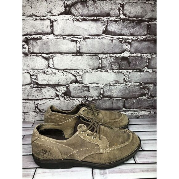 Timberland Earth Keepers Taupe Oxfords Moc Toe Lace Up Shoes Men Sz 8.5M US/42EU - Picture 15 of 15